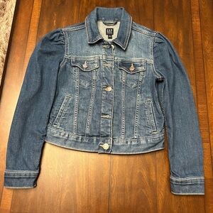 GAP Girls Classic Blue Jean Jacket.  Tag says L; fits more like a girls size 10